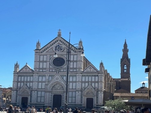 Basilica di Santa Croce-Ingresso principale-Firenze-Italia2025