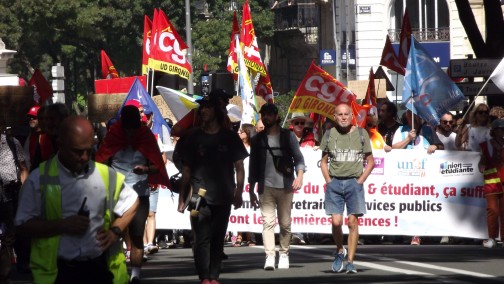 Bordeaux 18 septembre 2025 contre le nouveau gouvernement et la politique menée .